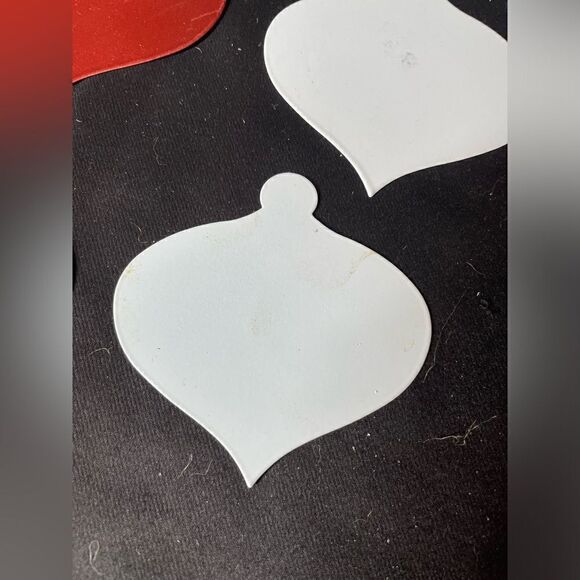 🎄❤️🎄 NEW Christmas Ornament Shape Metal Magnets Ready to Personalize 3 Colo… - Picture 2 of 9
